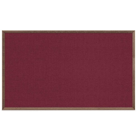 United Visual Products Decor Wood Combo Board, 72"x48", Walnut/White Porcelain & Buff UV705DEFAB-WALNUT-WHTPORC-BUFF